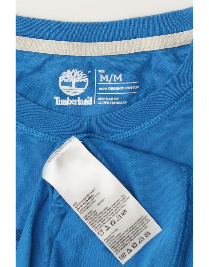 T-shirt grafica da uomo Timberland Coupe standard vestibilità regolare blu medio