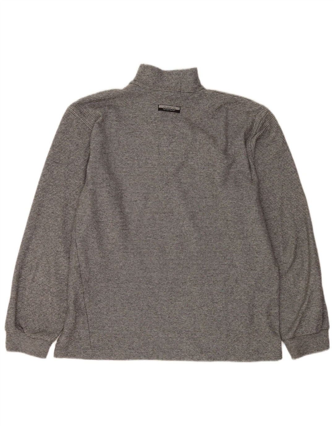 Felpa Odlo da uomo con zip e collo, maglione XL grigio gessato