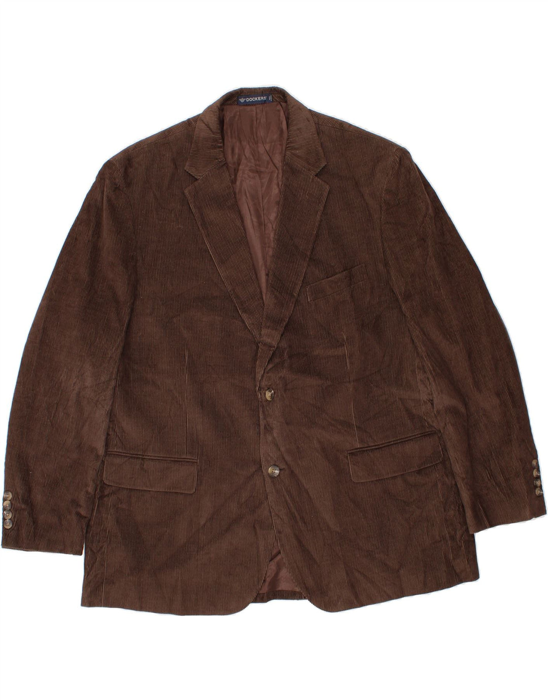 DOCKERS Giacca blazer da uomo in velluto a coste US 48 4XL Cotone marrone
