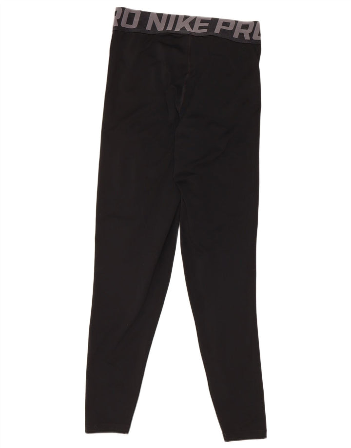 Leggings grafici Nike da donna Dri Fit UK 4 XS poliestere nero