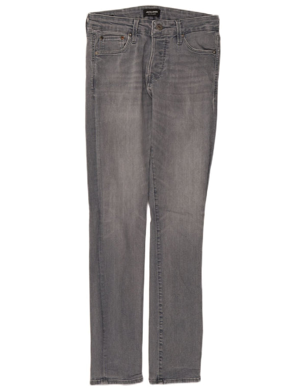 Jeans skinny da uomo Jack & Jones W30 L32 cotone grigio