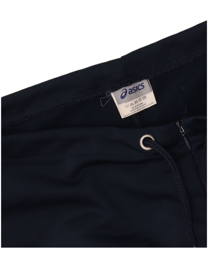 Pantaloni casual dritti da donna Asics medi W28 L32 poliestere blu navy