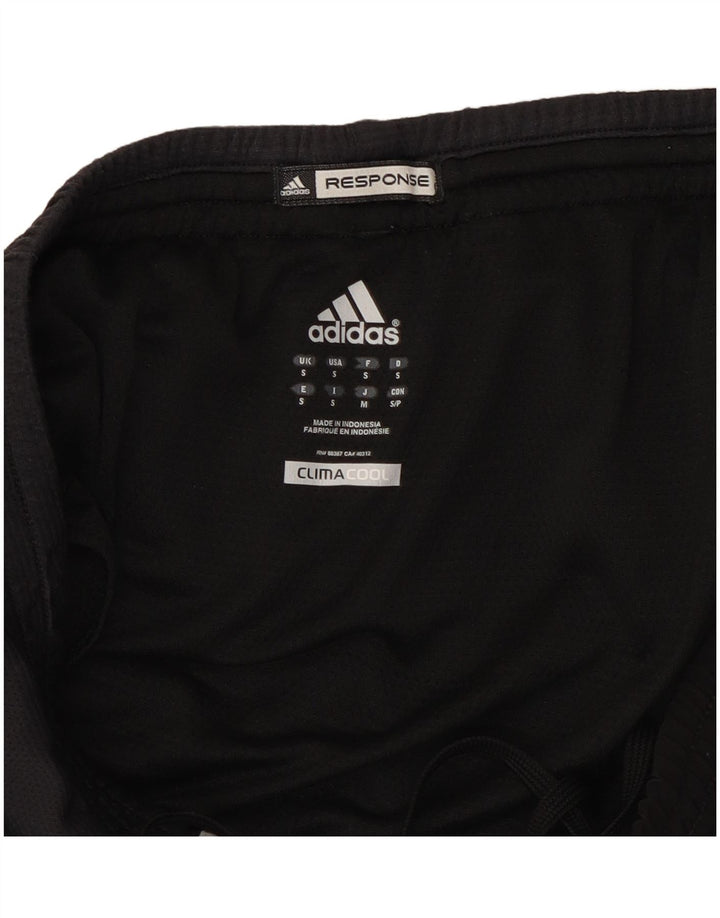 Pantaloncini sportivi Adidas Climacool da uomo piccoli in poliestere nero