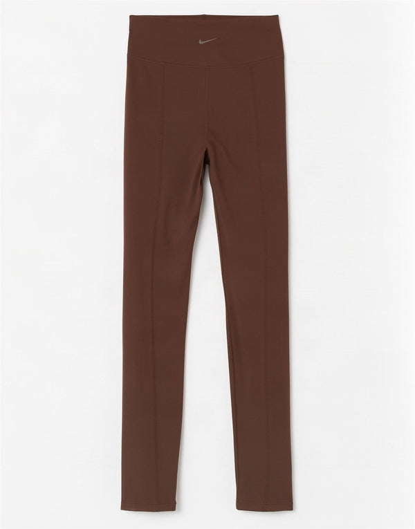 Leggings Nike Dri Fit da donna UK 12 poliestere marrone medio