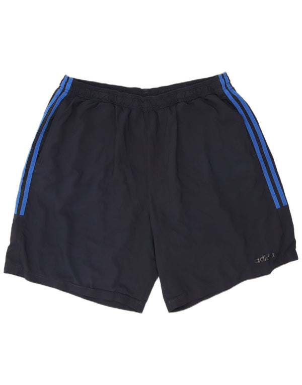 Pantaloncini sportivi da uomo ADIDAS 2XL poliestere blu navy