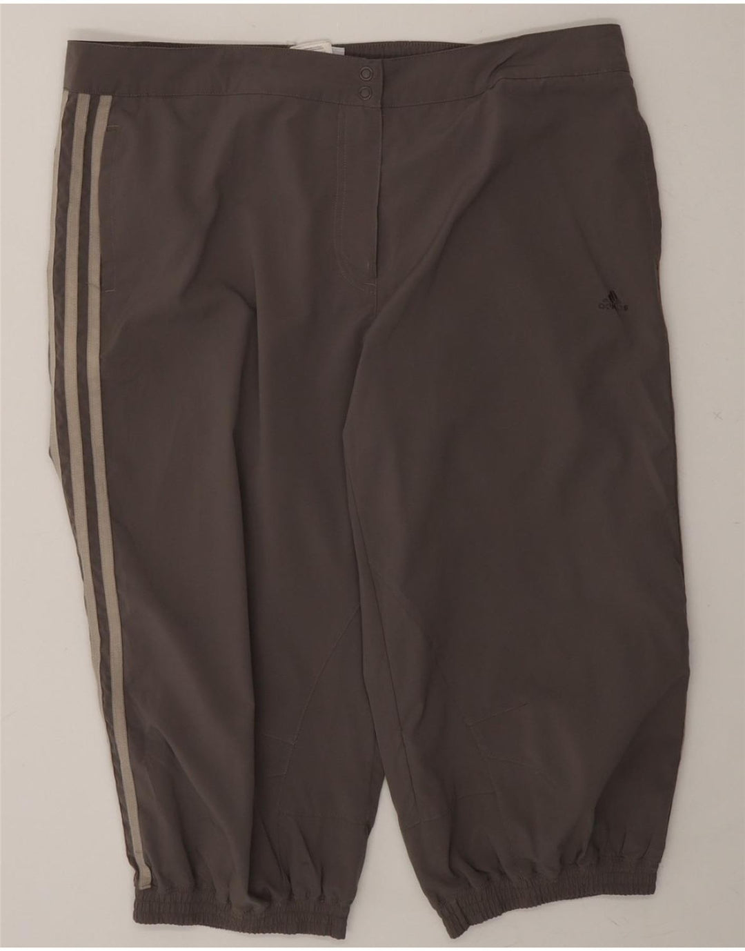 ADIDAS Womens Climalite Bermuda Shorts UK 16 Large W38 Grey Polyester Vintage Adidas and Second-Hand Adidas from Messina Hembry 