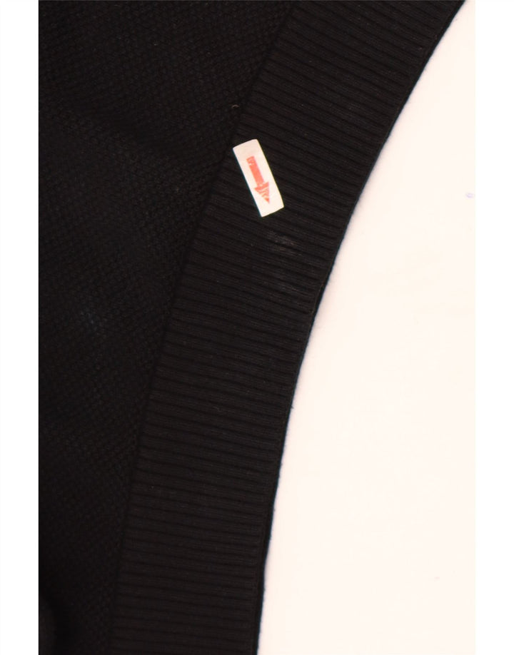 Maglione maglione girocollo da uomo Gap piccolo in cotone nero