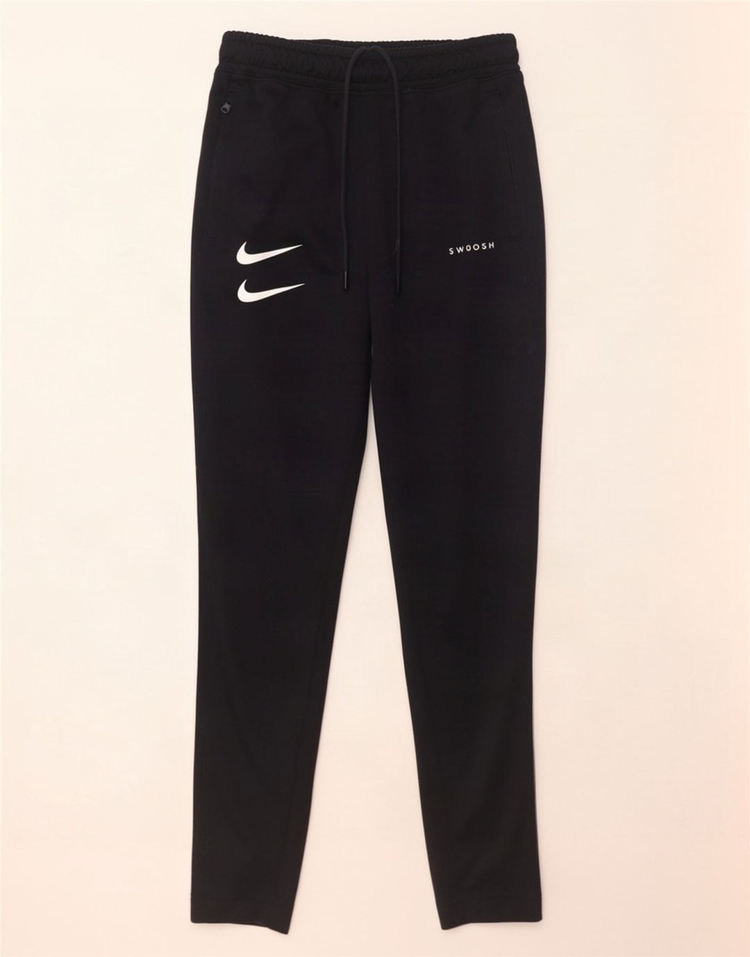Pantaloni da tuta Nike Swoosh da uomo piccoli in poliestere color block nero