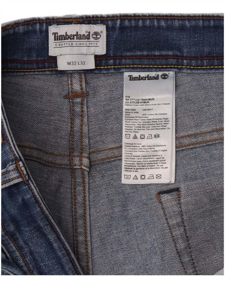 Jeans dritti da uomo Timberland Clark W32 L32 cotone blu