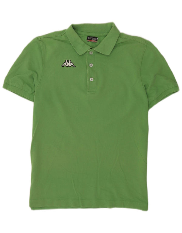 Polo Kappa Uomo Verde Medio In Cotone