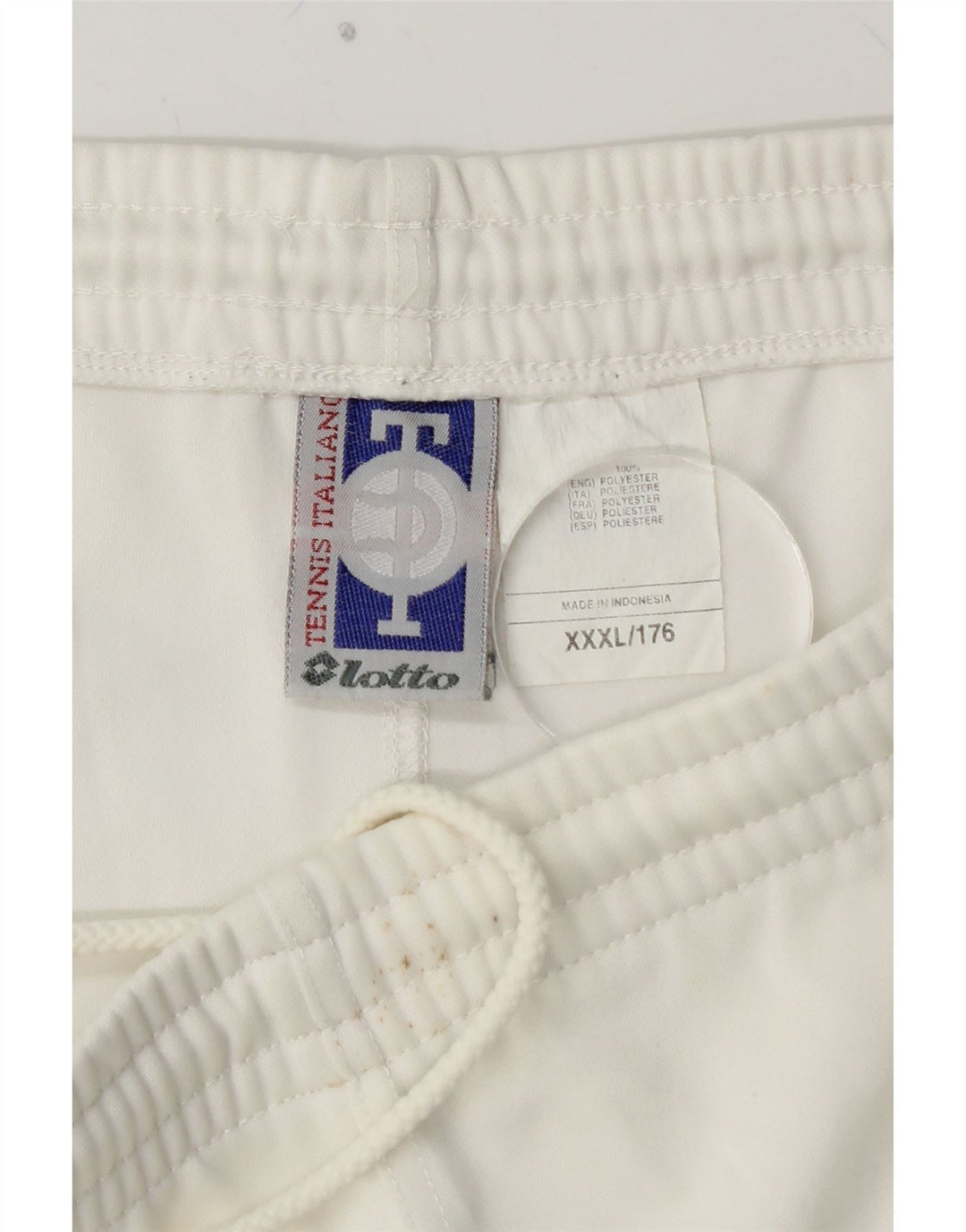 Pantaloncini sportivi grafici da ragazzo LOTTO 15-16 anni 3XL poliestere bianco