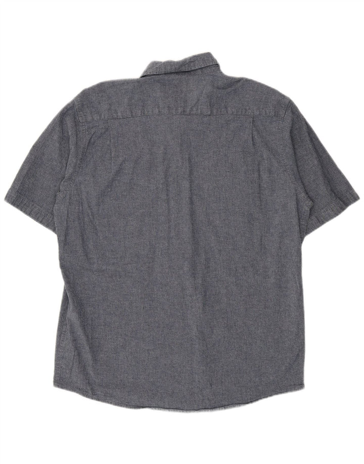 Camicia a maniche corte da uomo Wrangler grande in cotone blu