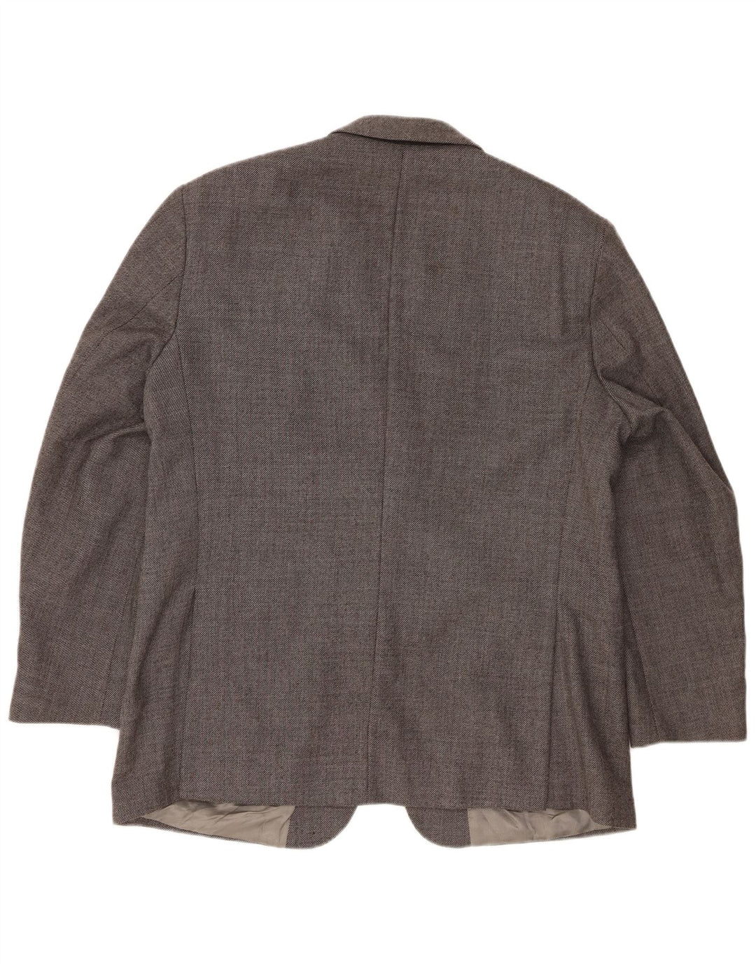 Giacca blazer a 2 bottoni da uomo Marks & Spencer UK 44 XL grigio lana vergine