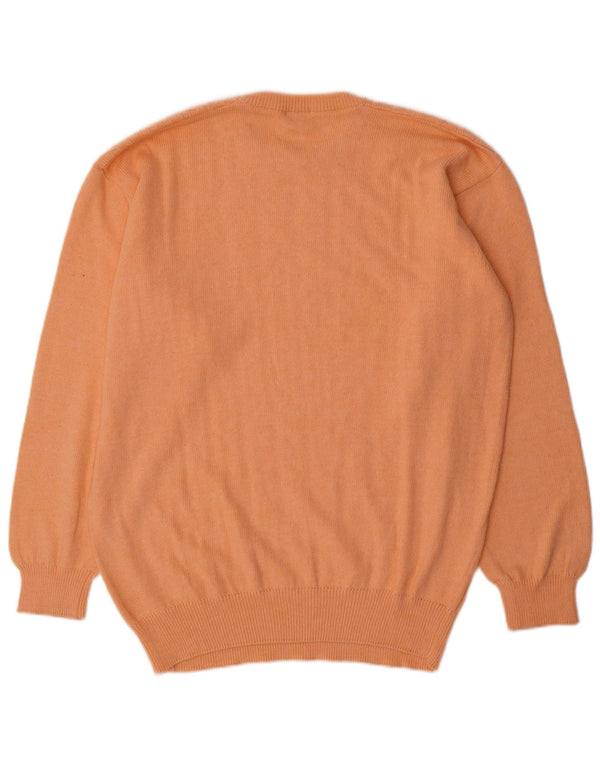 Maglione Trussardi Uomo con Scollo a Barca Large in Cotone Arancione
