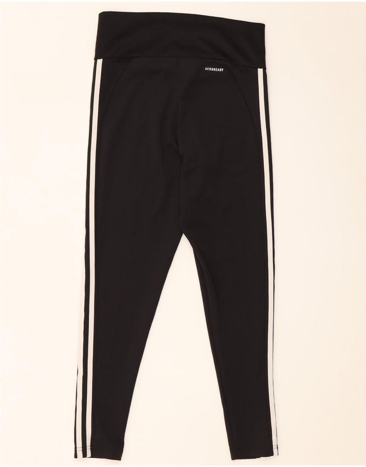 Leggings ADIDAS Aeroready da donna UK 12/14 Poliestere nero medio
