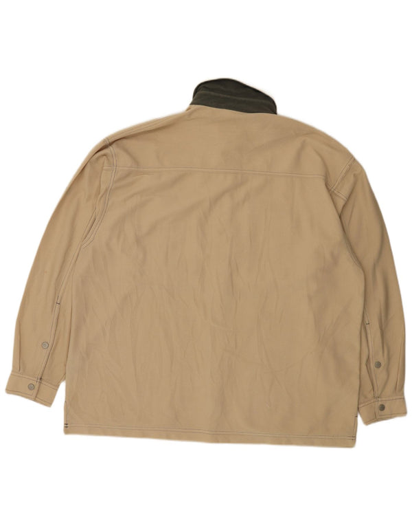 Camicia Diadora da uomo in velluto a coste UK 42 Large Beige Colourblock Poliestere