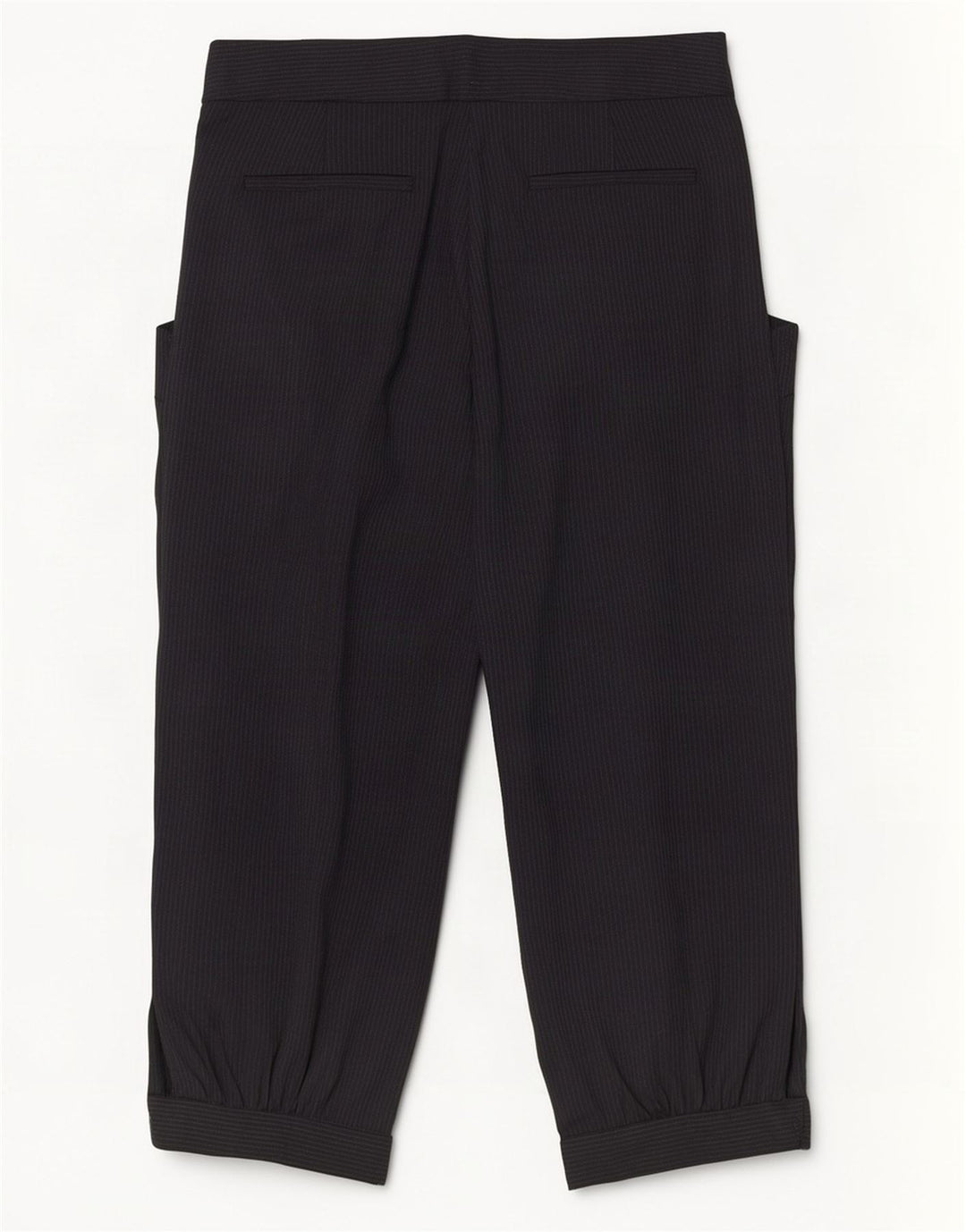 Pantaloni Capri con pegging da donna Zara piccoli W26 L18 gessati neri