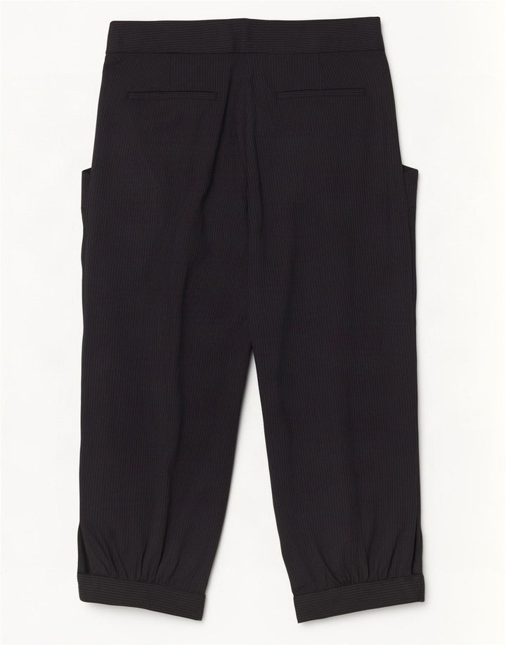 Pantaloni Capri con pegging da donna Zara piccoli W26 L18 gessati neri