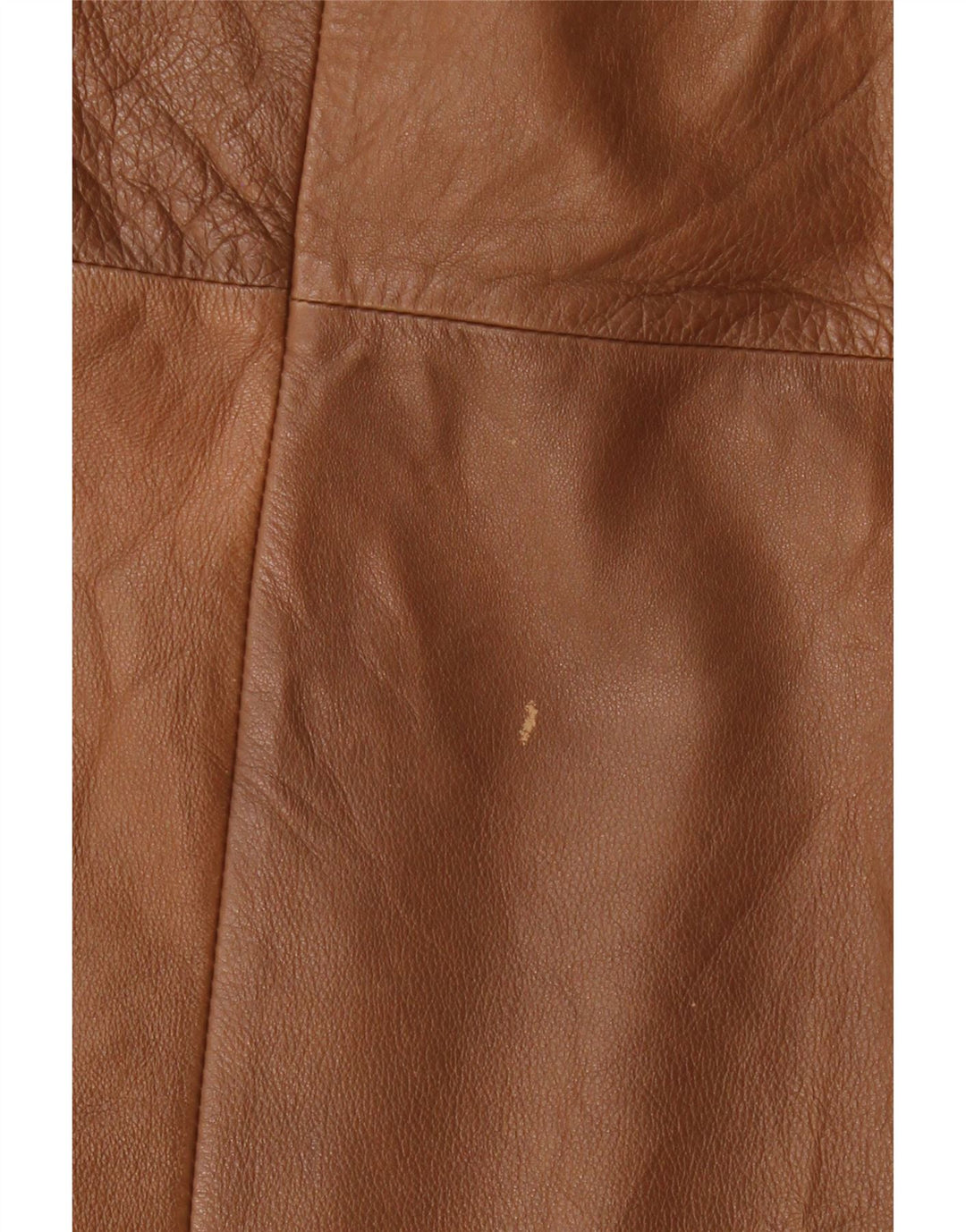 Gonna a portafoglio in pelle vintage da donna W34 grande marrone