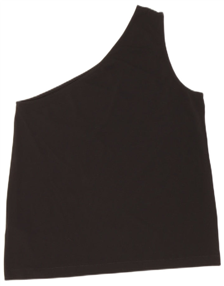 Top monospalla da donna COS UK 12 viscosa nera media