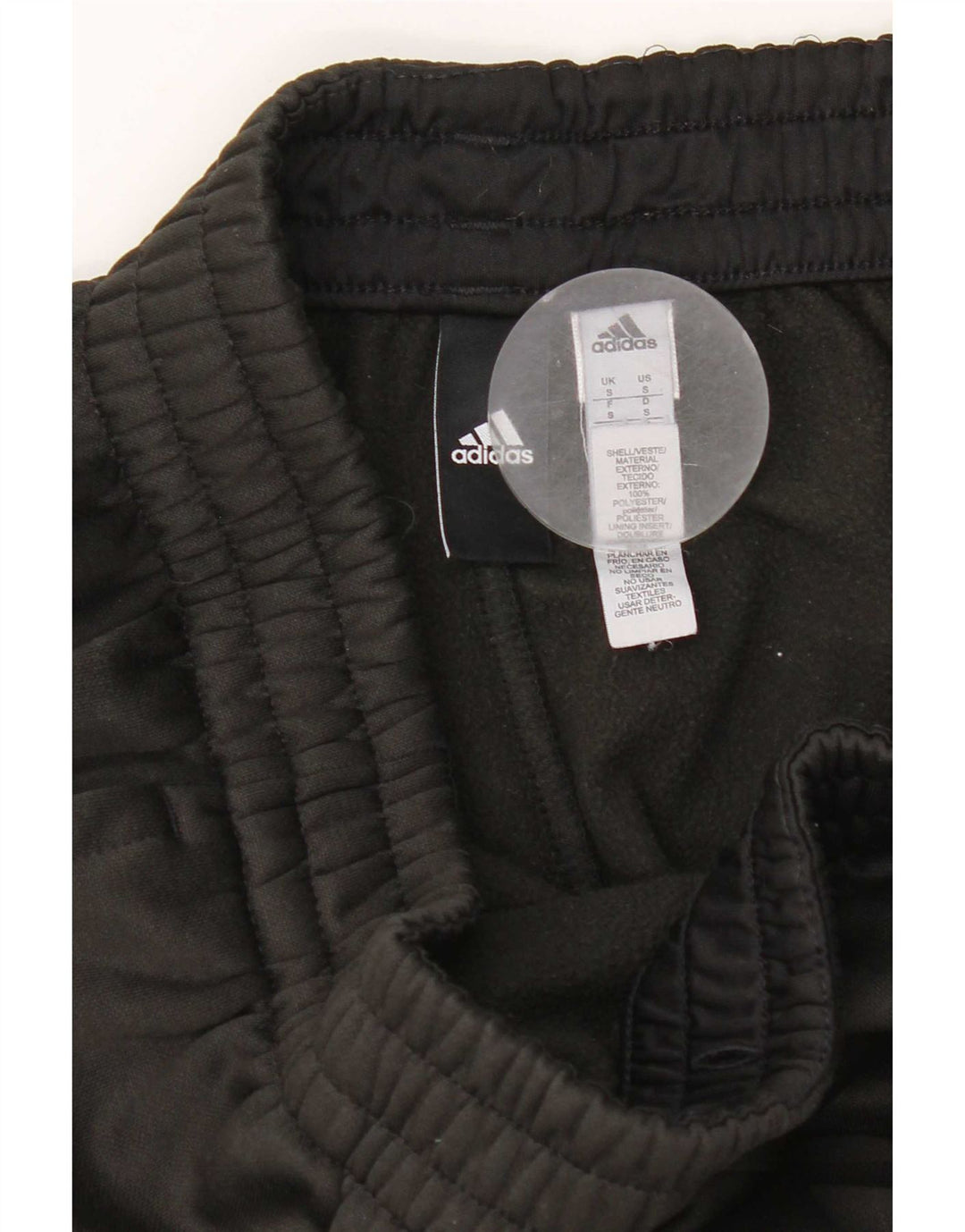 Pantaloni da tuta da uomo Adidas Small neri in poliestere