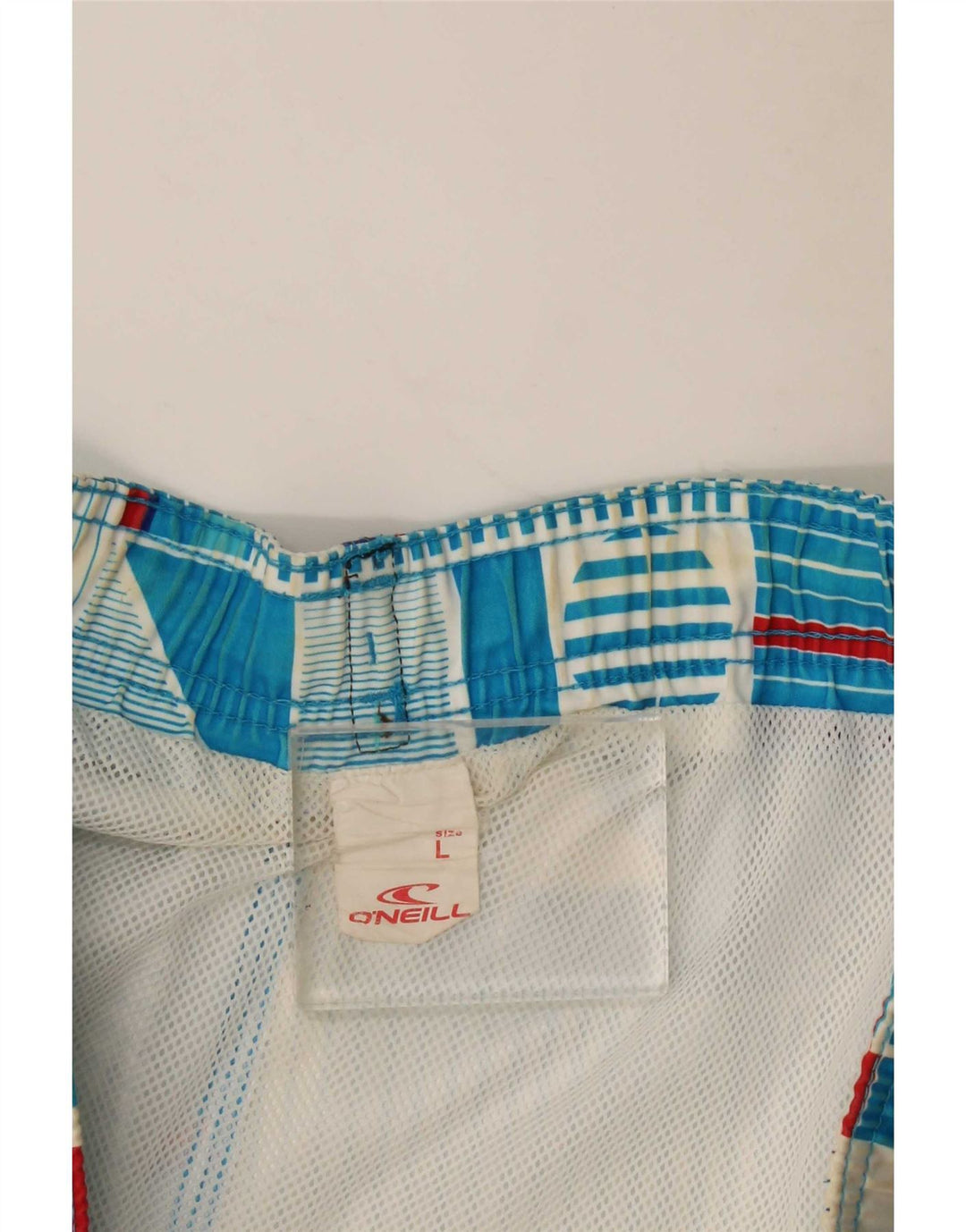 Pantaloncini da bagno da uomo O'Neill grandi in poliestere geometrico blu