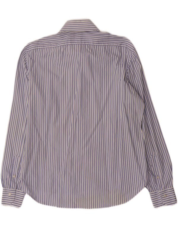 Camicia da uomo Barba taglia 17 XL a righe blu