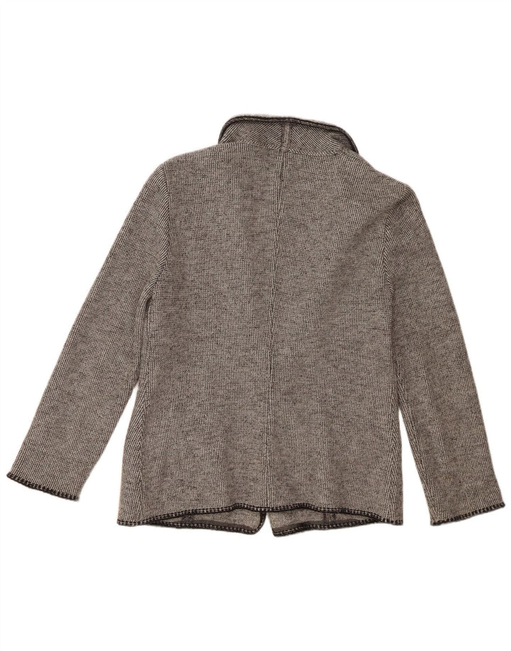 Luisa Spagnoli Giacca Blazer a 2 Bottoni da Donna UK 14 Large Grigio Lana Vergine