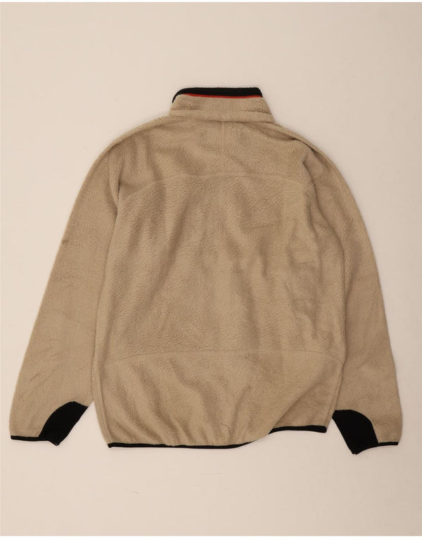 Giacca in pile da uomo Fila UK 40 Large Beige Colourblock Poliestere
