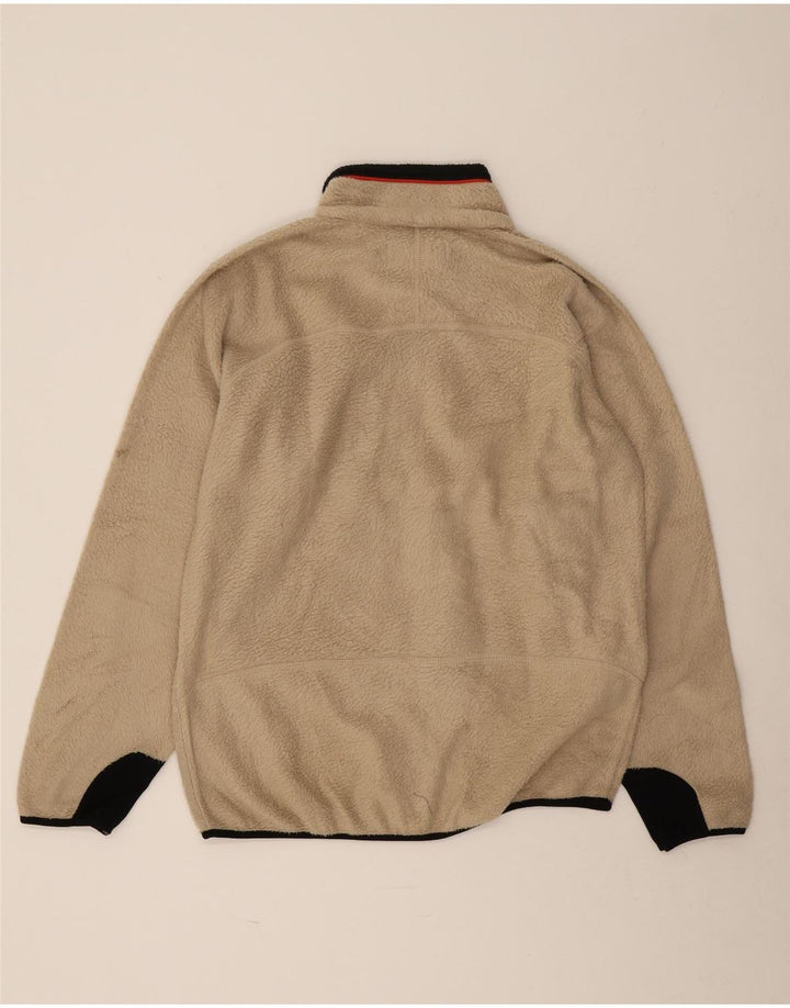 Giacca in pile da uomo Fila UK 40 Large Beige Colourblock Poliestere