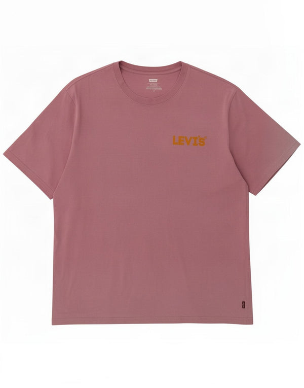 T-shirt Levi's da uomo dalla vestibilità rilassata, in cotone rosa medio