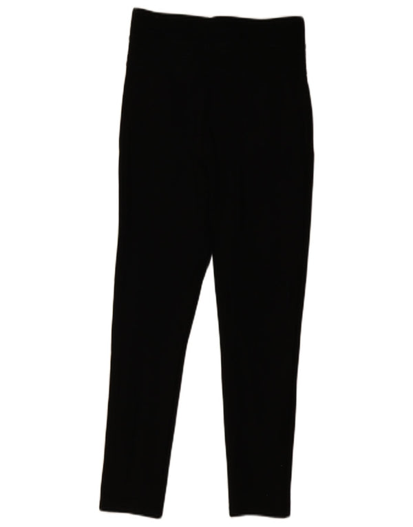 Zara Womens High Waist Leggings Medium Black Polyester