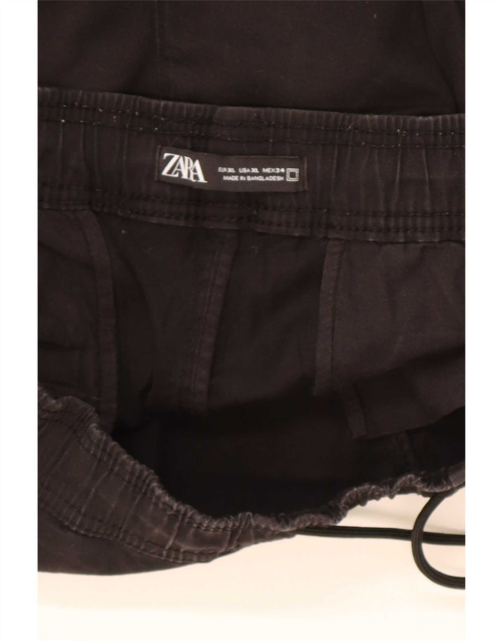 Pantaloncini chino da uomo Zara XL W34 cotone nero