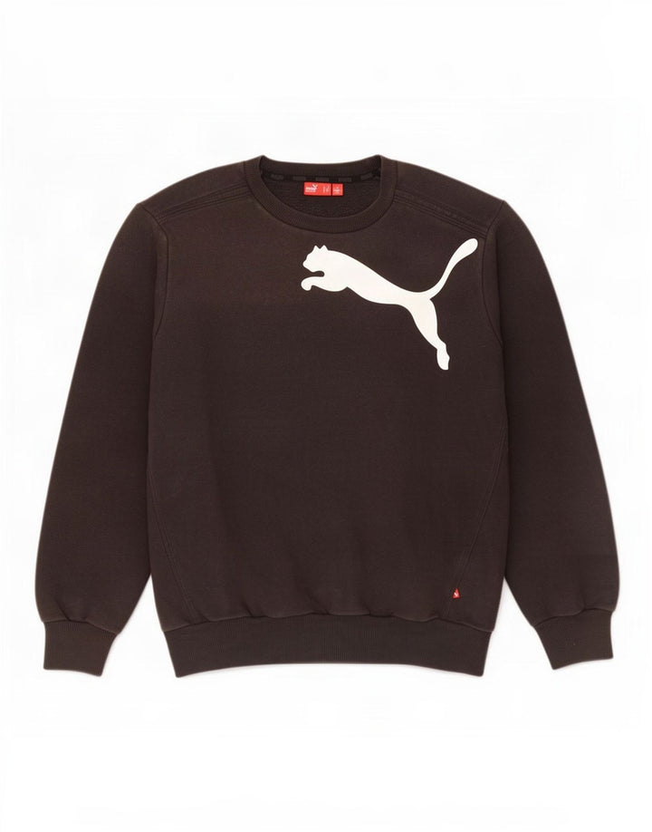 Felpa grafica da uomo Puma Felpa media nera