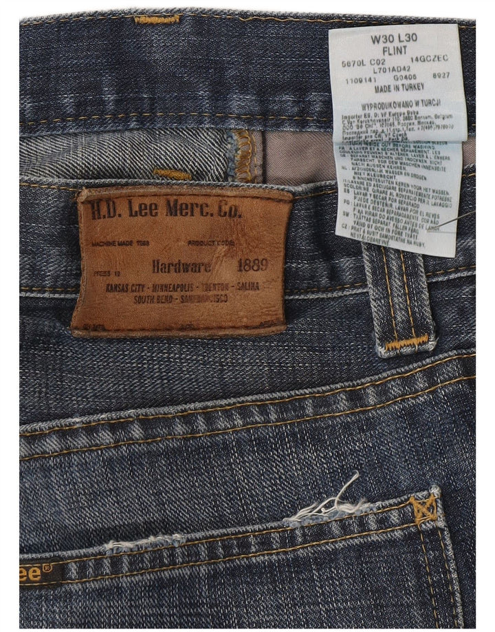 Jeans dritti Flint da donna Lee W30 L30 cotone blu