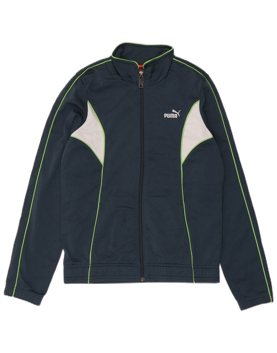 Giacca da tuta da donna PUMA UK 12 Medium Navy Blue Colourblock
