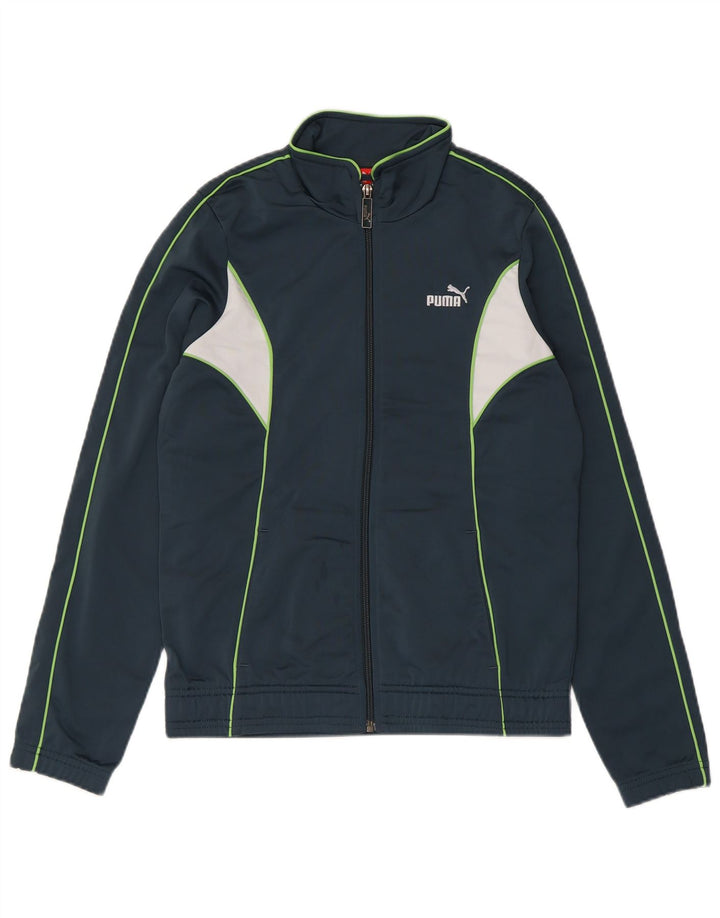 Giacca da tuta da donna PUMA UK 12 Medium Navy Blue Colourblock