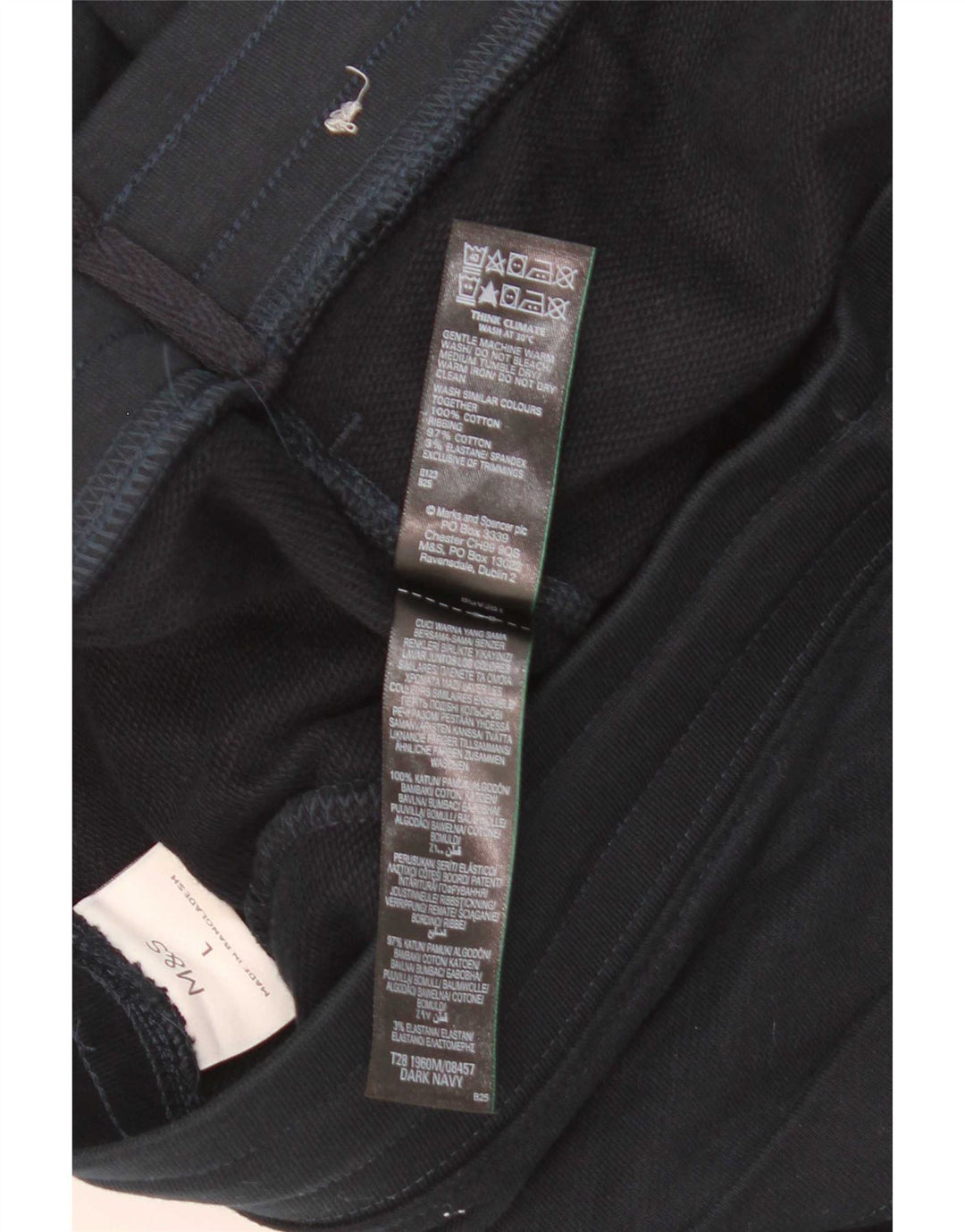 Pantaloncini sportivi da uomo Marks & Spencer grandi in cotone blu navy