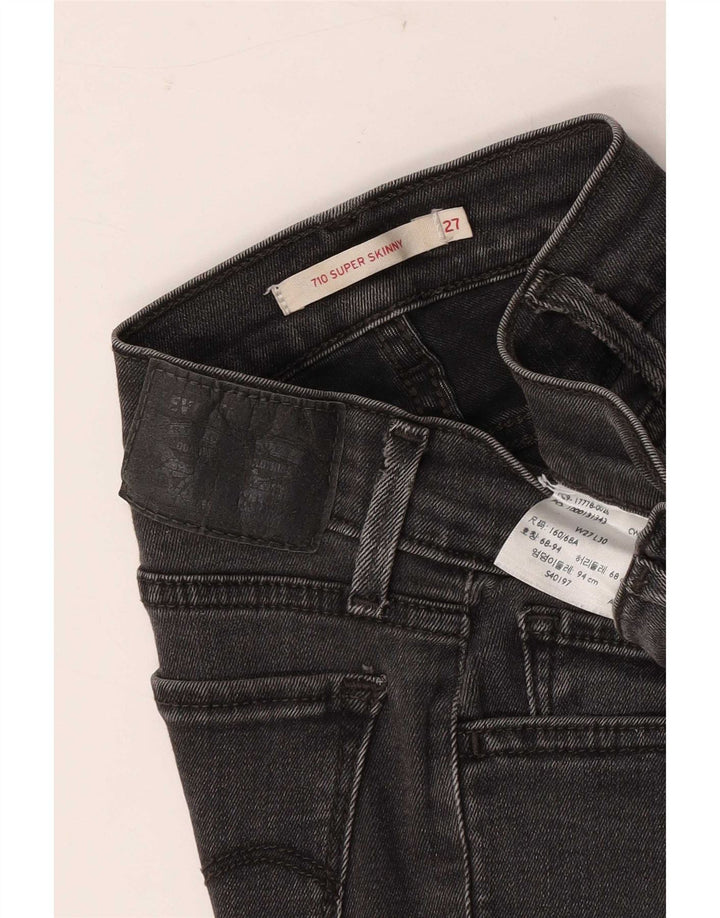 Jeans Levi's 710 Super Skinny da donna W27 L30 Neri
