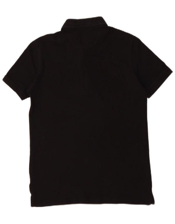 Polo Uomo Guess Media Nera In Cotone