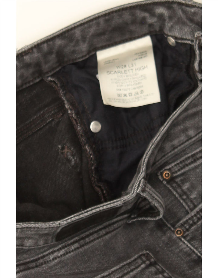 LEE Womens Scarlett High Slim Jeans W28 L27 Black Cotton Vintage Lee and Second-Hand Lee from Messina Hembry 