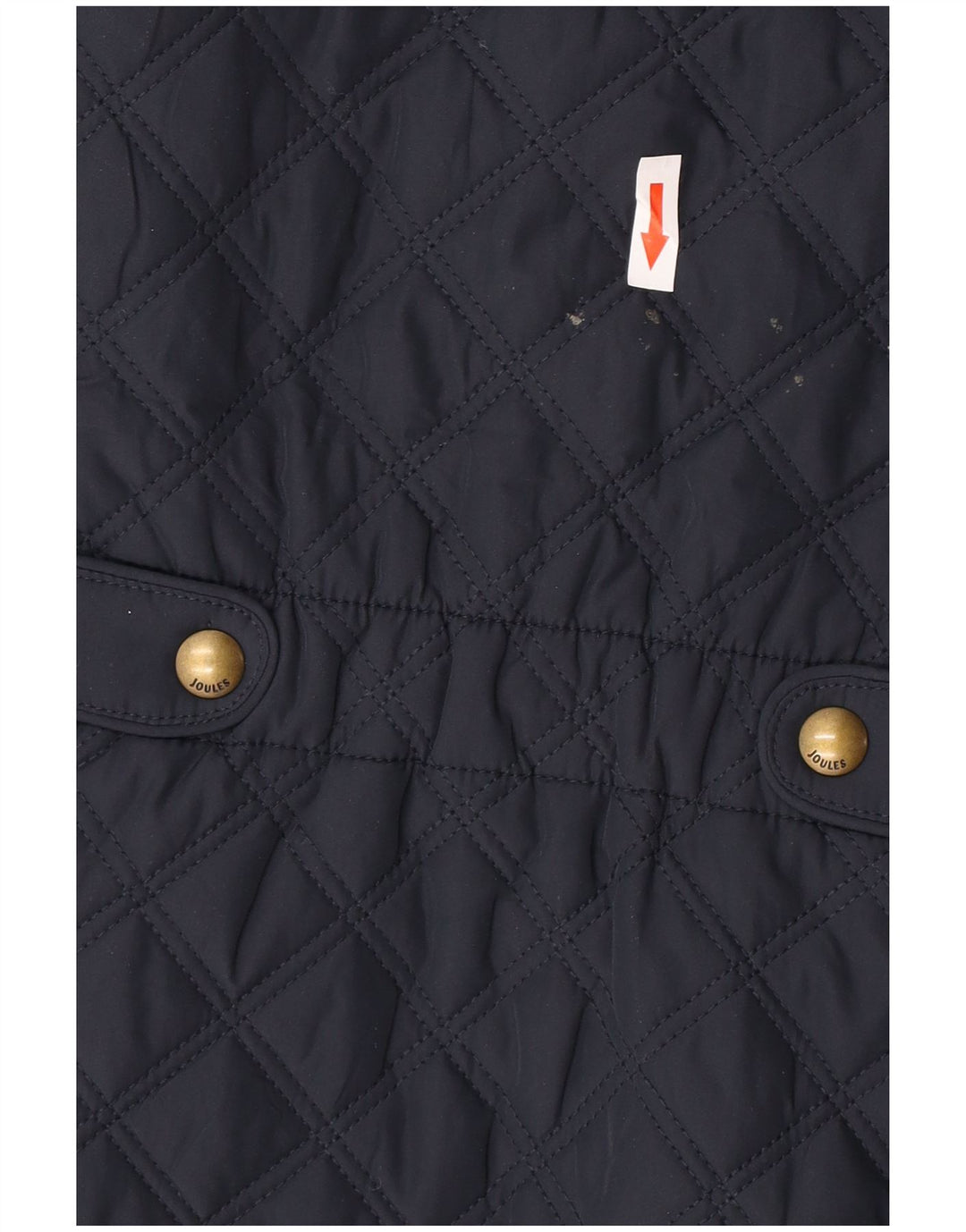 Gilet trapuntato da donna Joules UK 14 grande poliestere blu navy