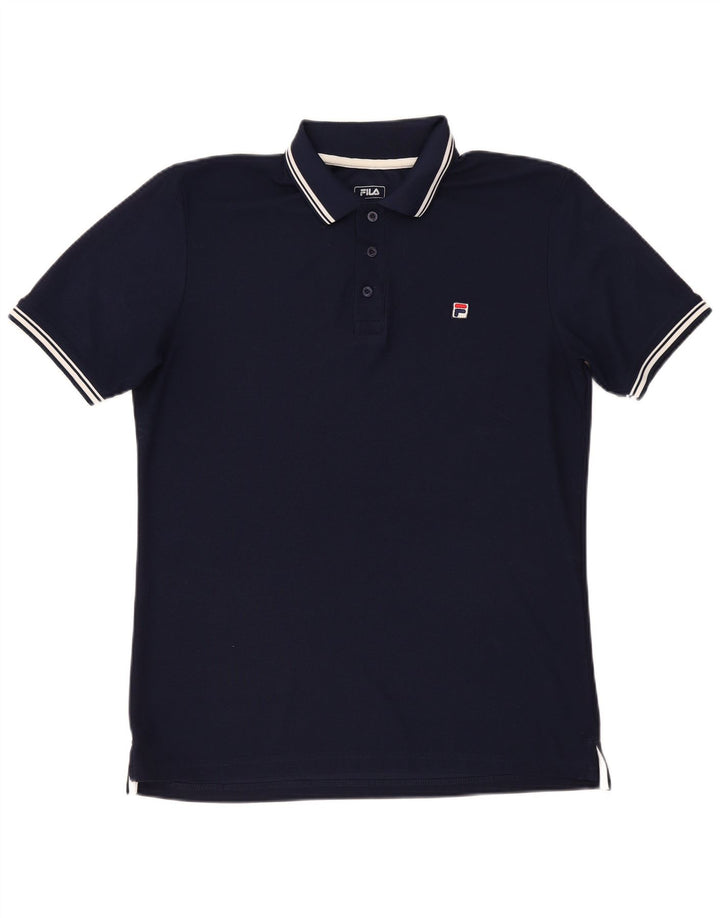 Polo da uomo Fila XL in poliestere blu navy
