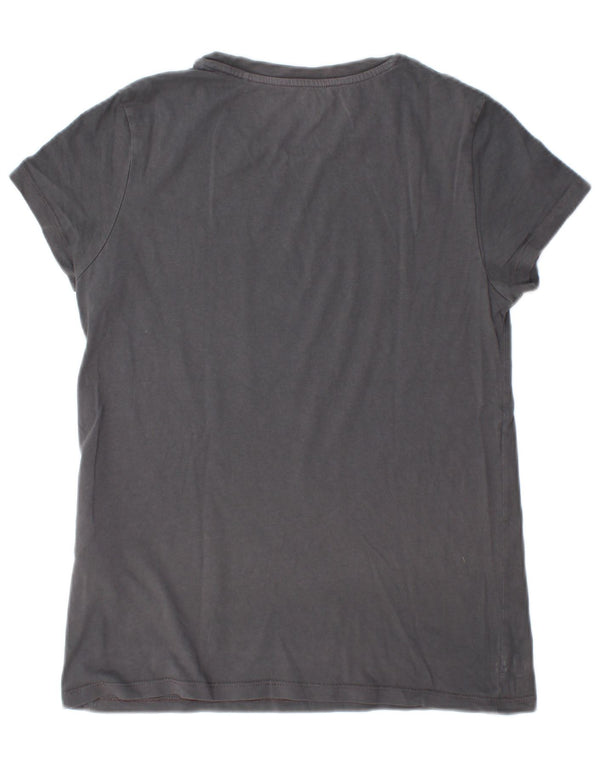 T-shirt grafica da donna Levi's Top UK 10 piccola in cotone grigio