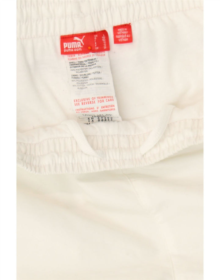 PUMA Boys Capri Cargo Tracksuit Trousers 11-12 Years  White Polyester Vintage Puma and Second-Hand Puma from Messina Hembry 