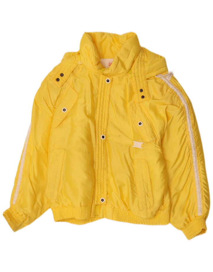 Giacca da sci oversize con grafica da donna Silvy IT 48 XL Poliestere giallo