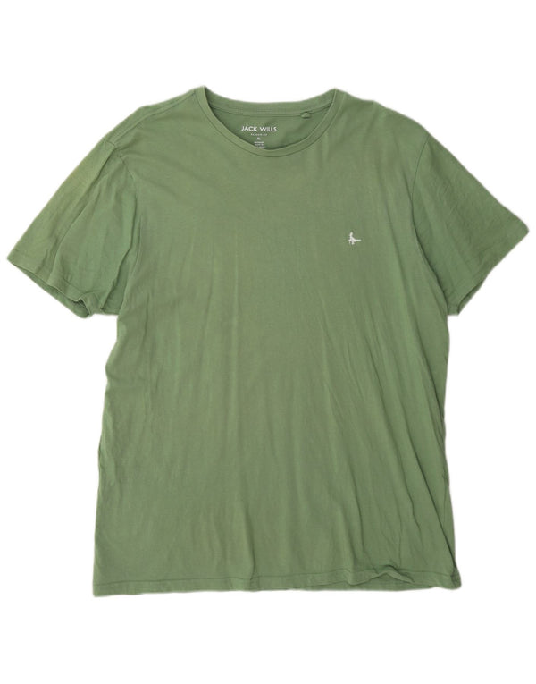 T-shirt da uomo dalla vestibilità classica Jack Wills Top XL in cotone verde