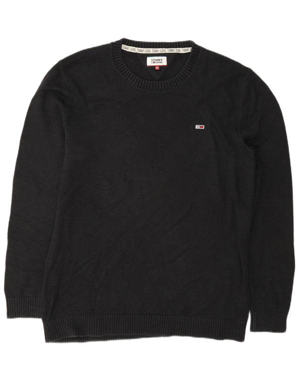 Maglione maglione girocollo da uomo Tommy Hilfiger 2XL cotone blu navy