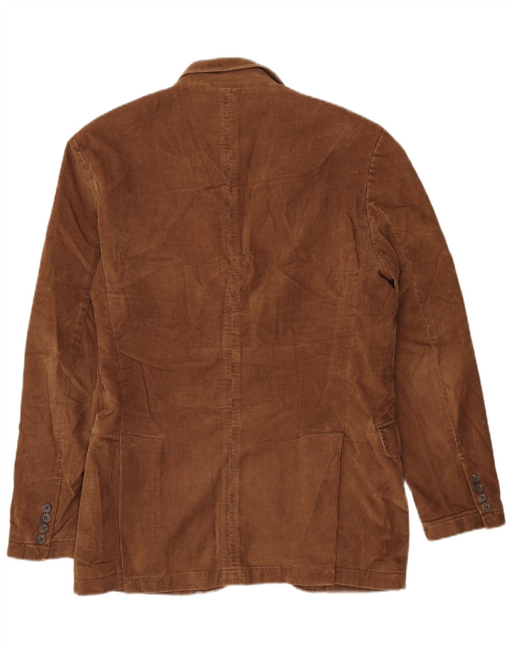 J. Crew Giacca da uomo in velluto a coste a 2 bottoni UK 38 Cotone marrone medio