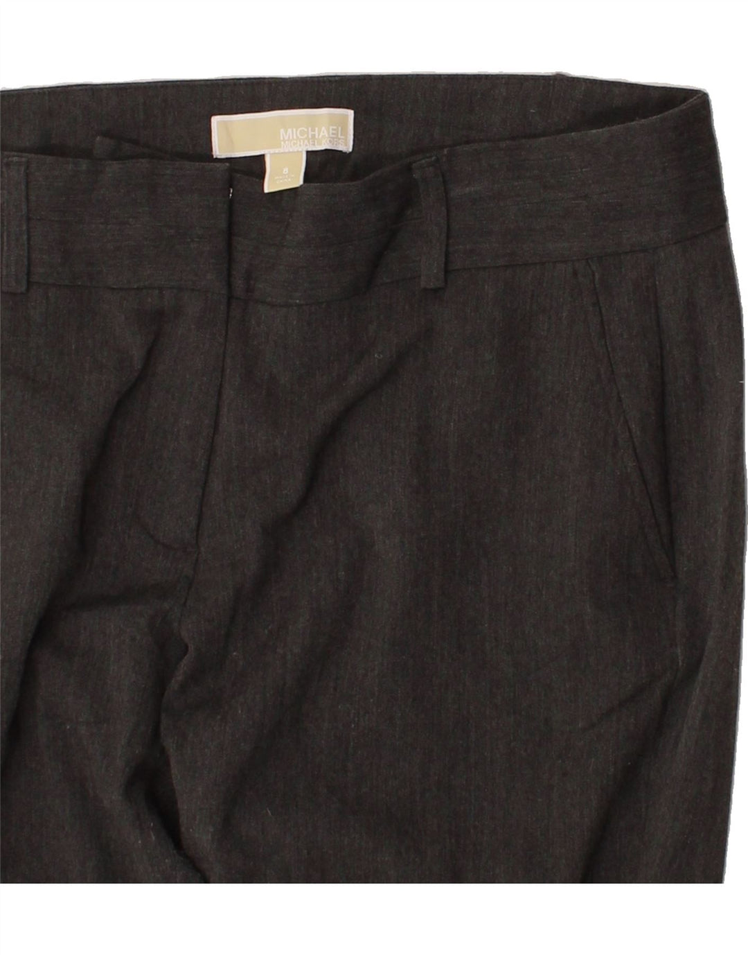 MICHAEL KORS Womens Slim Chino Trousers US 8 Medium W32 L30 Grey Polyester Vintage Michael Kors and Second-Hand Michael Kors from Messina Hembry 